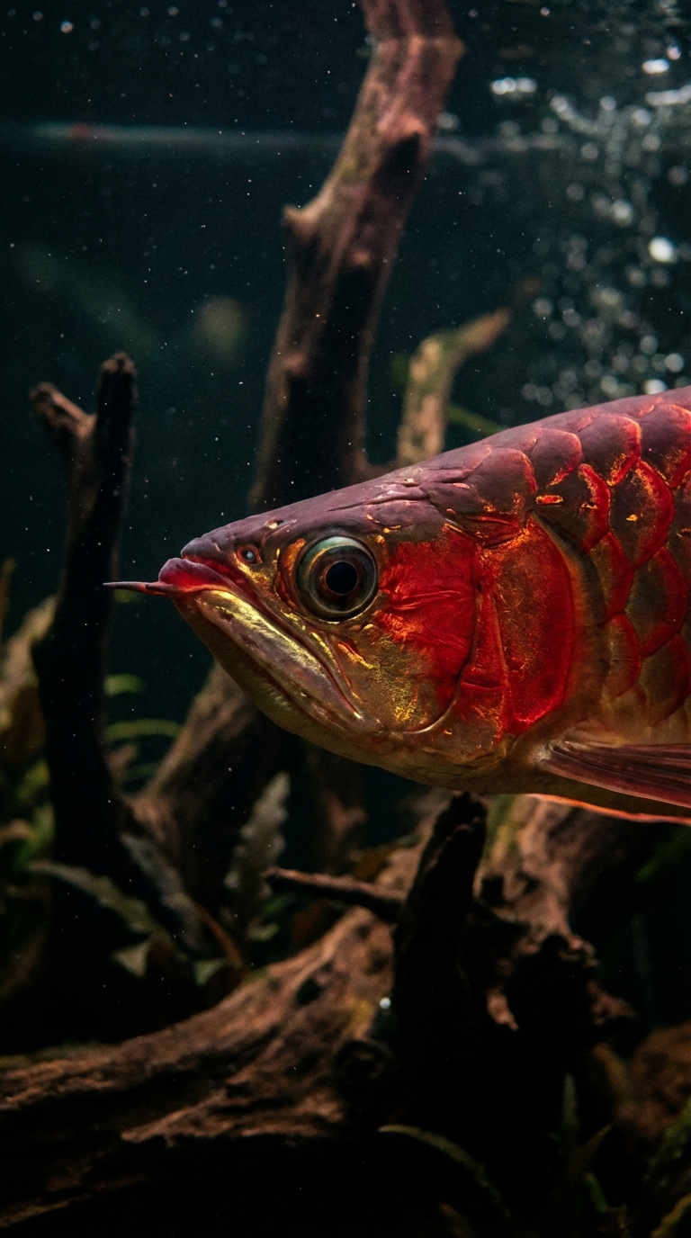 赤血龙鱼:传承血统之美与AI数字化养护的先行者
