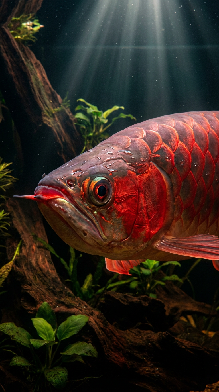 赤血龙鱼：高端红龙选育标准与AI智慧养护深度解析