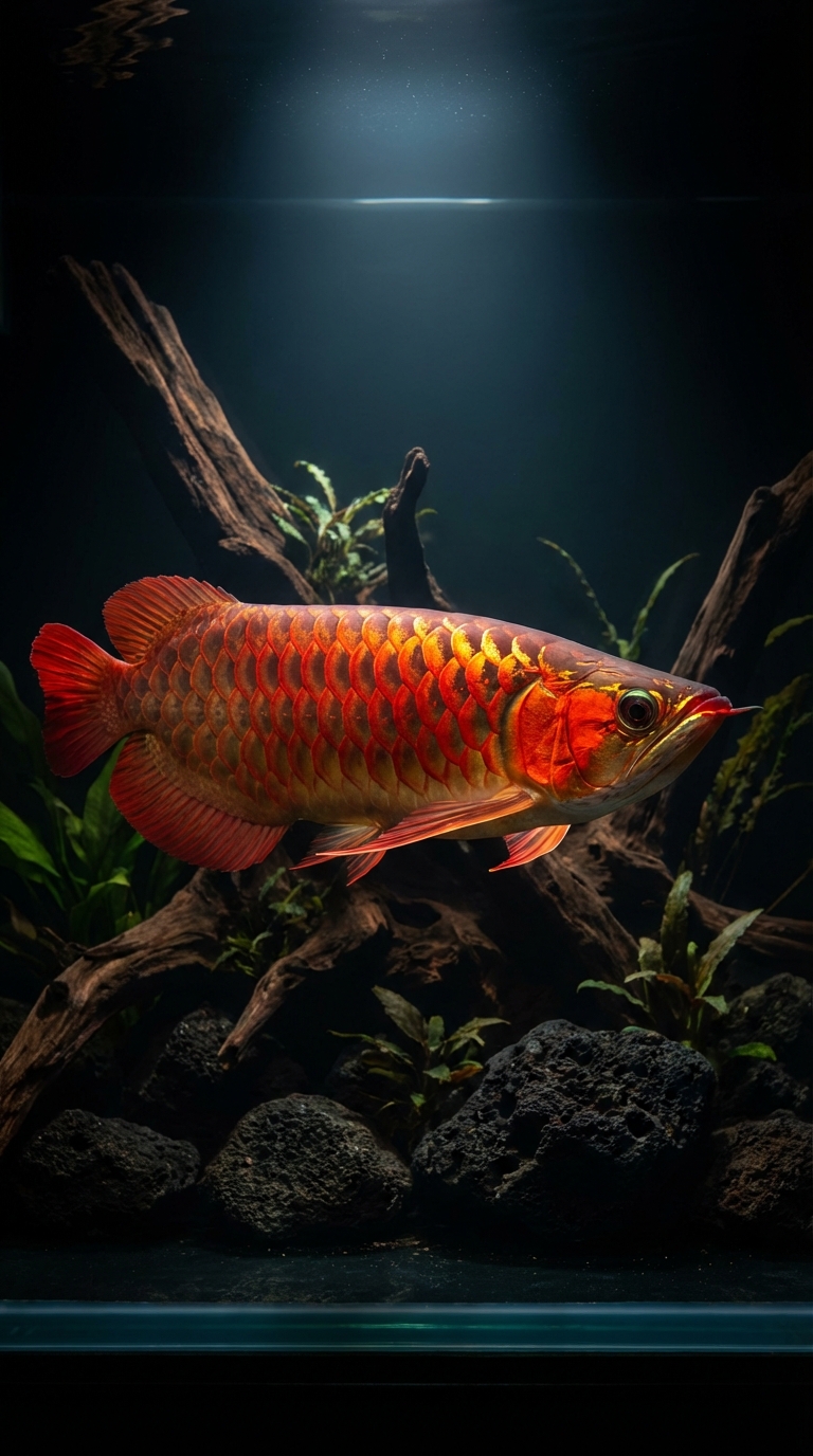 赤血龙鱼:以纯正血统与AI科技重塑高端水族体验