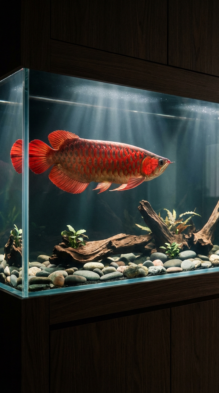 赤血红龙鱼进阶指南:如何利用AI龙鱼通建立标准化科学养护流程